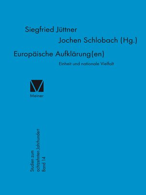 cover image of Europäische Aufklärung(en)